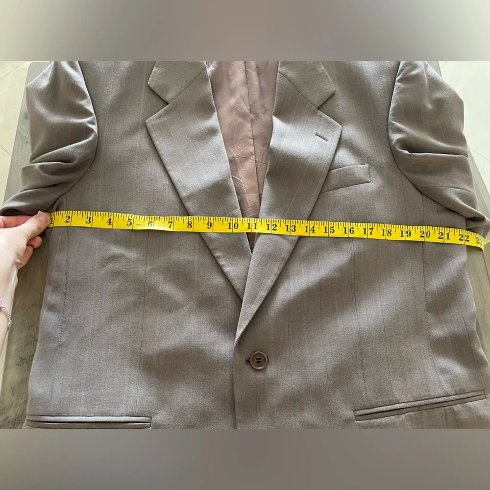 Giorgio Varalli Brown Wool Suit Jacket Blazer Size 50R
